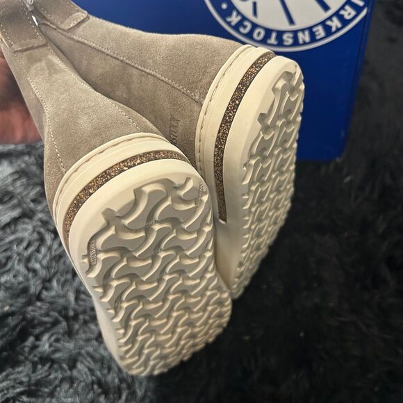 BIRKENSTOCK bend taupe suede Chelsea ankle boots booties shoes women’s eur 38 - Picture 4 of 6
